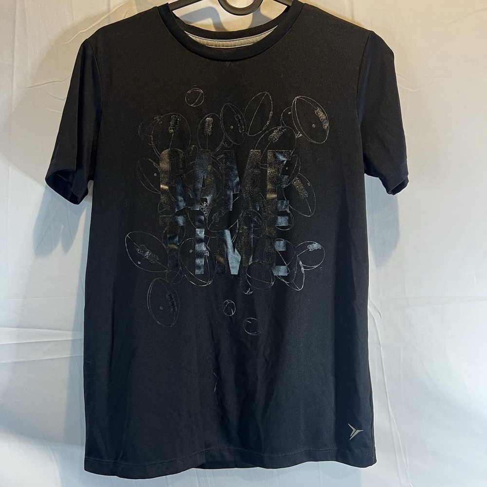 Old Navy Active Go-Dry Cool Shirt Boys Youth Large 10/12 Black L Game Time Gamer
